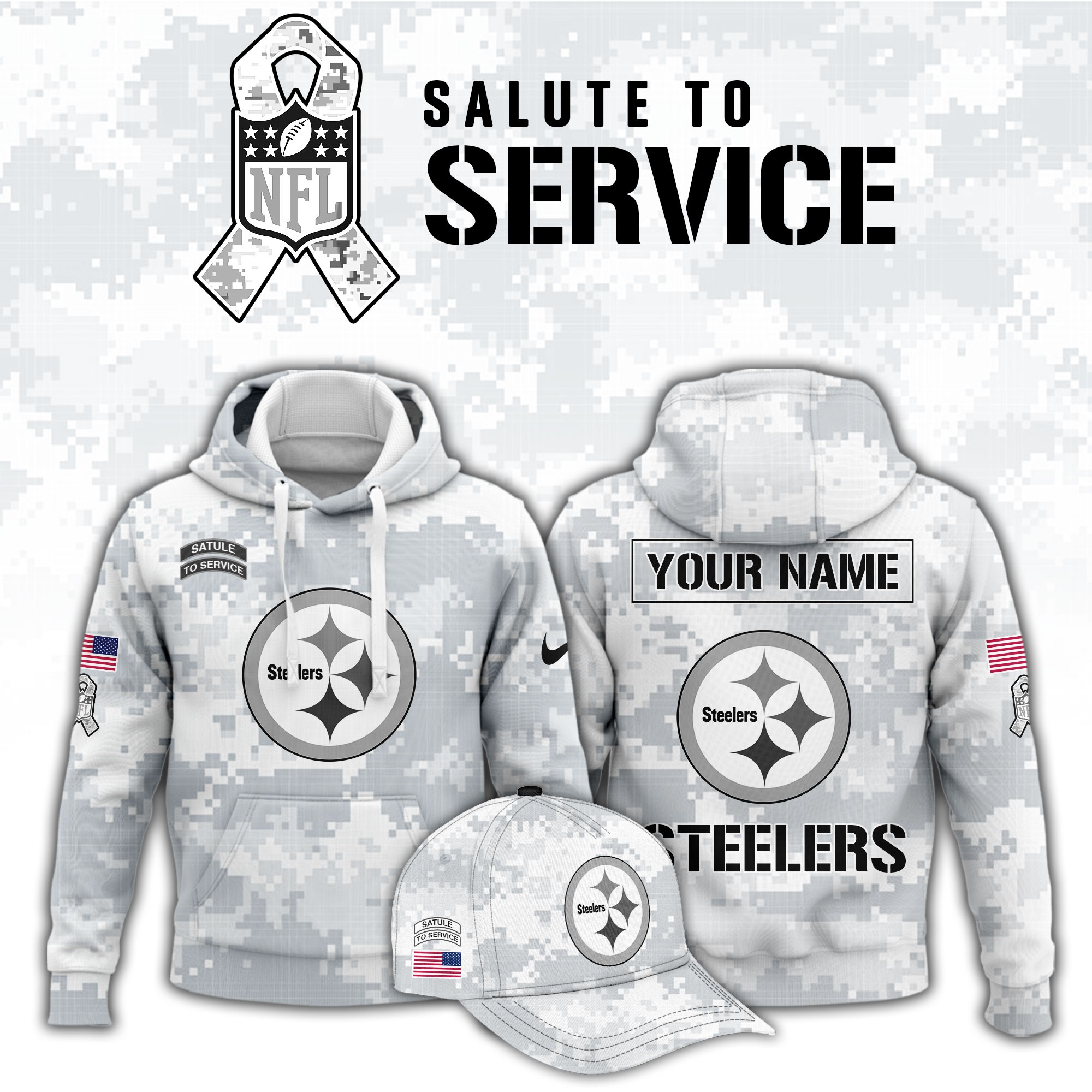 Buffalo Bills Special 2024 Salute to Service Hoodie (Copy)