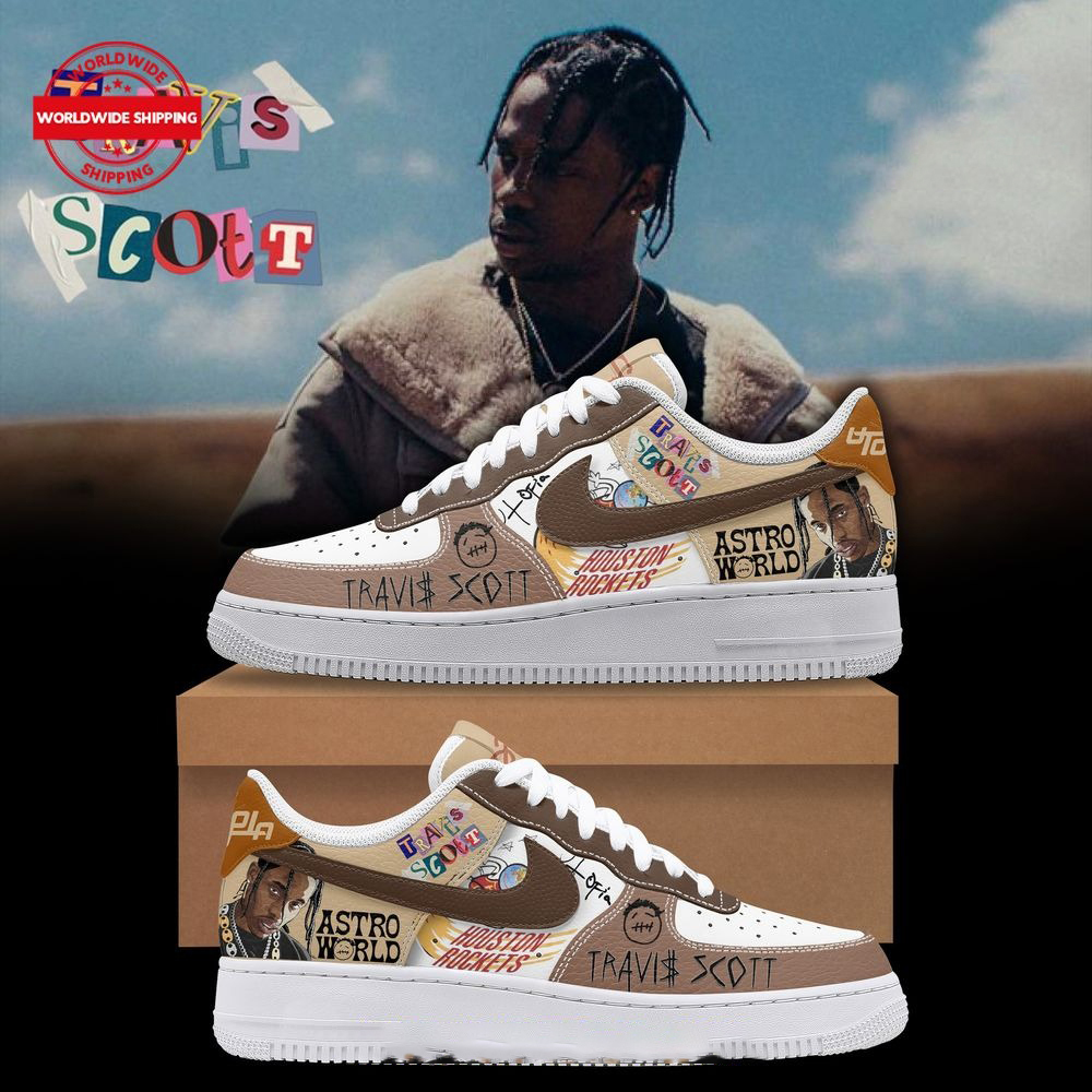 Travis Scott Astro World Limited Air Force 1 Sneakers